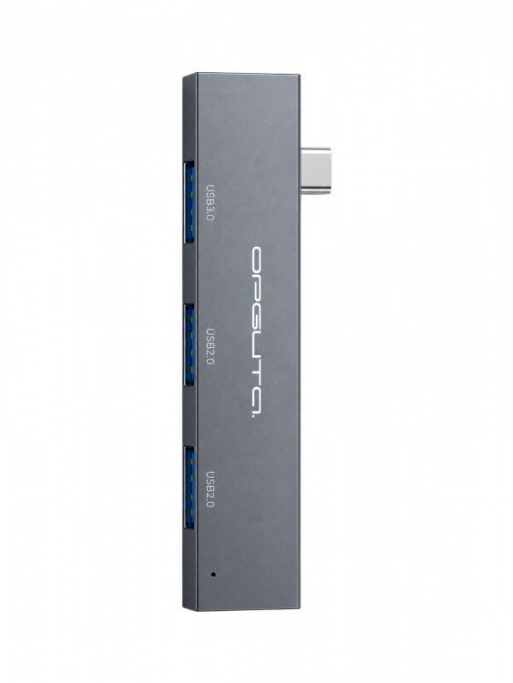 Орбита OT-PCR23 Серый концентратор USB 2.0/3.0 (3*USB)